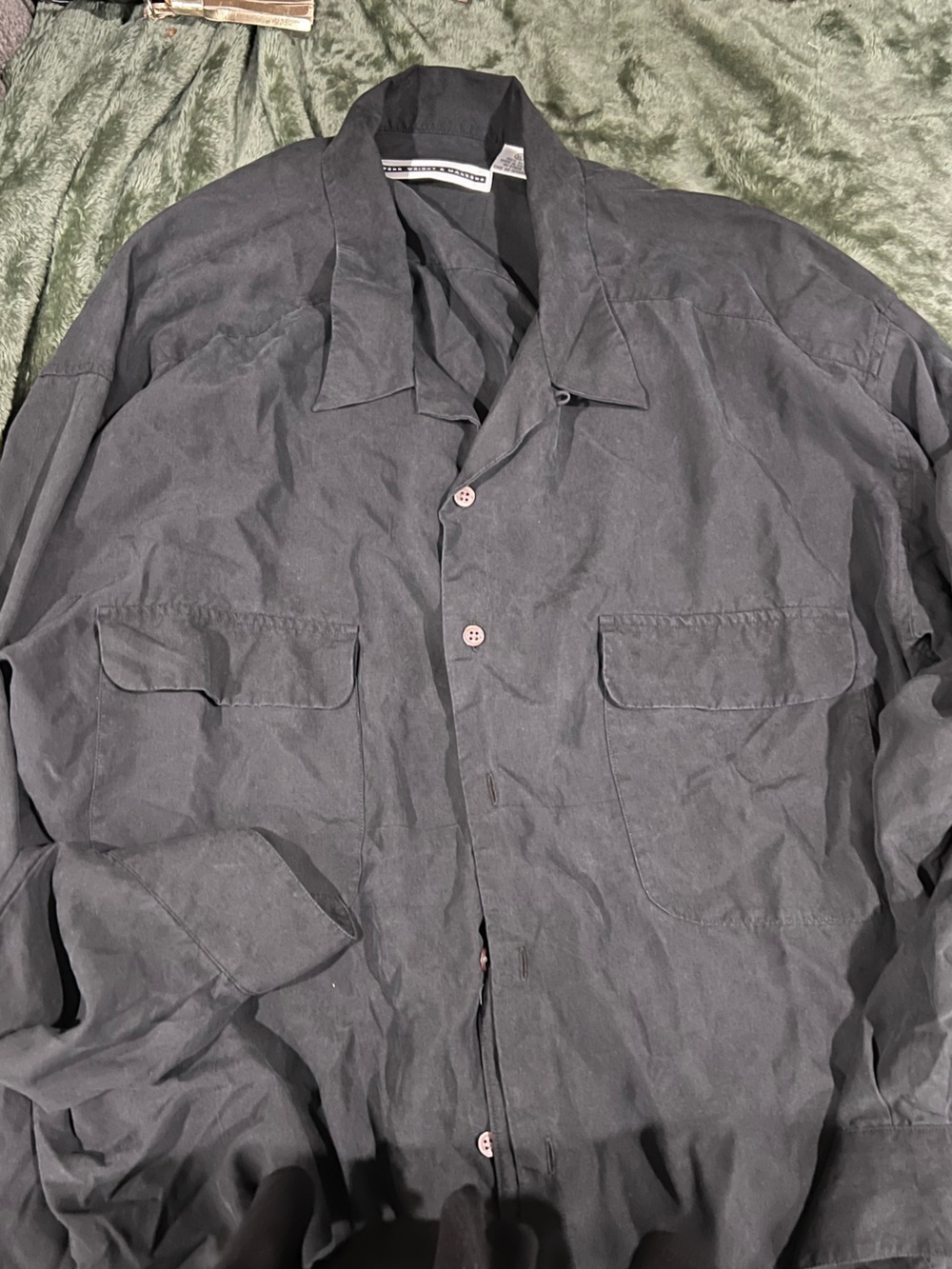 Fenn Wright Manson Dark Charcoal Military Field Jacket